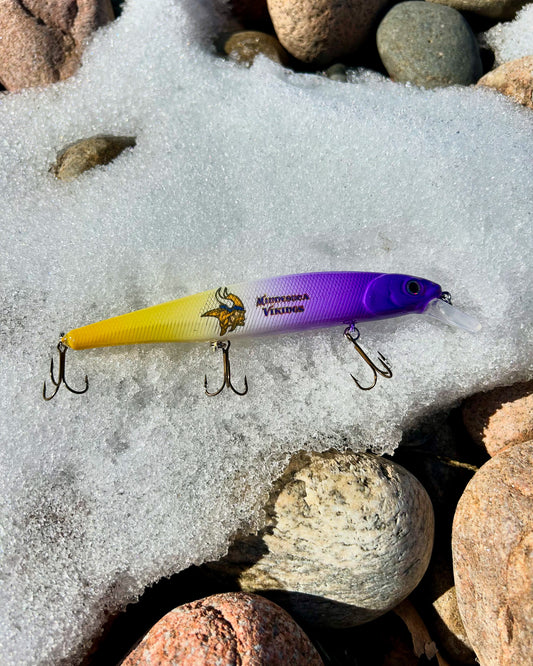 Vikings Custom Jerkbait with Hooks