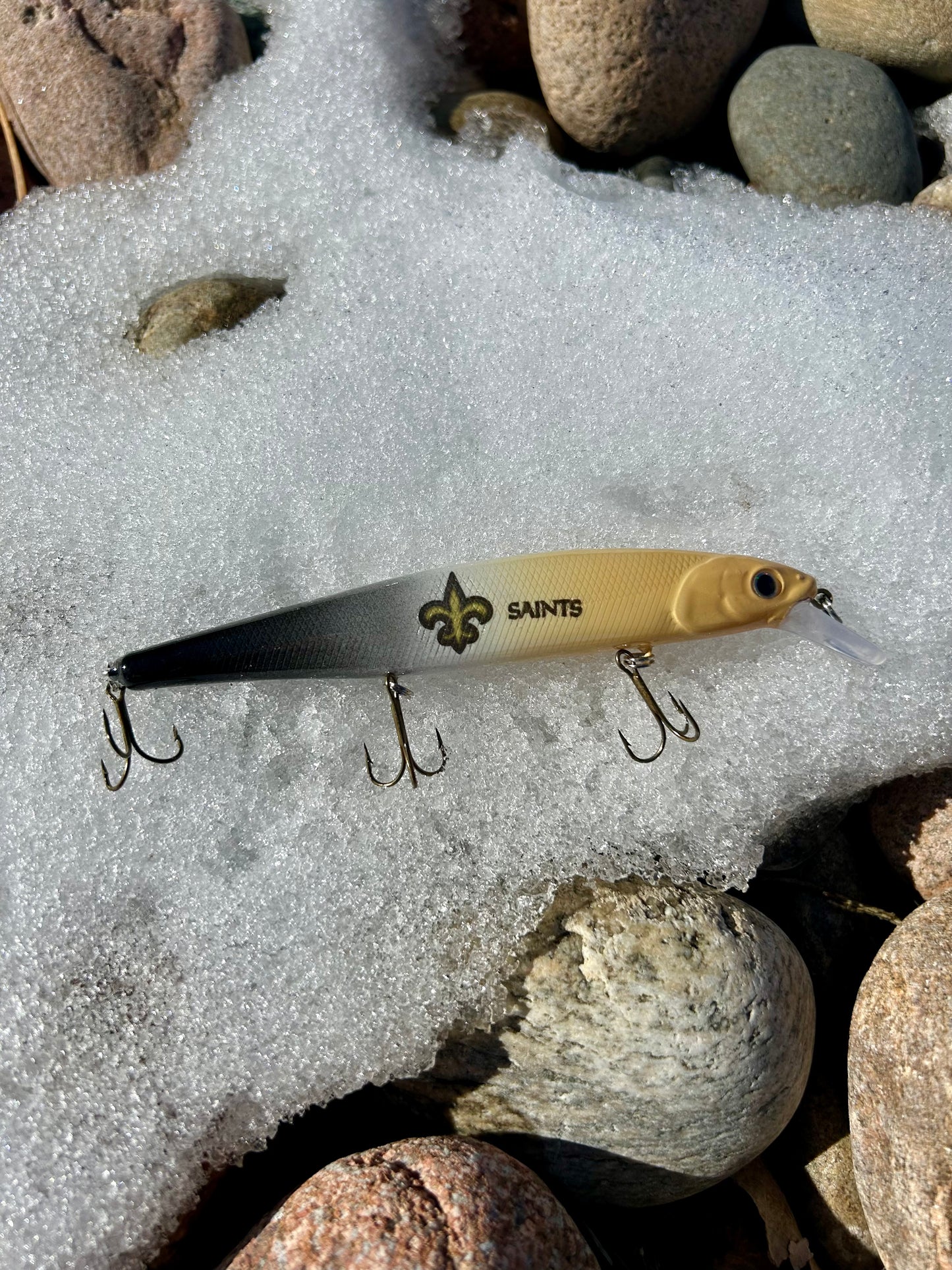 Saints Custom Jerkbait with Hooks