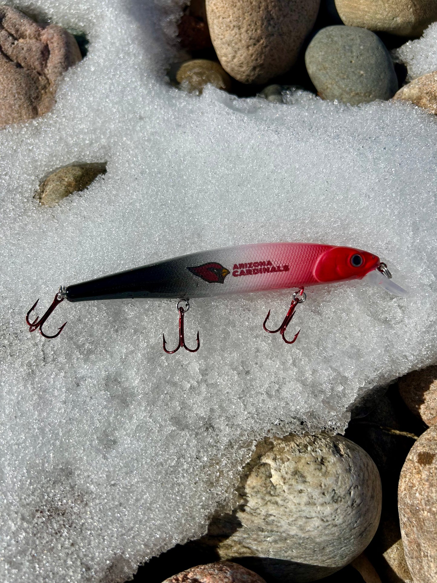 Cardinals Custom Jerkbait with Hooks