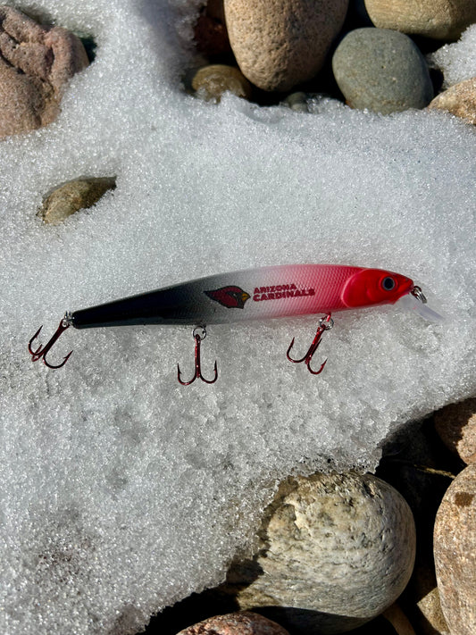 Cardinals Custom Jerkbait with Hooks