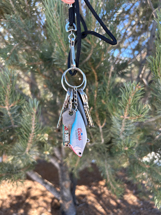 Coors Light Custom Lipless Crankbait Keychain