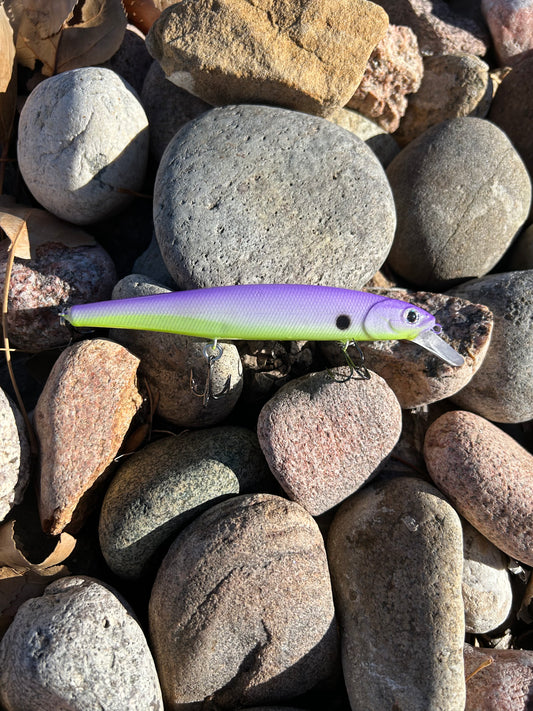 5 inch Purple Strike Shallow Diving Jerkbait